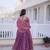 Pink Multi Thread Embroidery Zari Sequins-Work Blended Cotton Semi Stitched Lehenga Set
