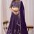 Purple Zari And Sequins Embroidery Work Faux Georgette Semi Stitched Lehenga Set