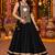 Black mirror work reyon lehenga choli for women- full stitched free size