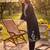Black embroidered straight kurta trousers with dupatta set