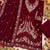 Maroon velvet semi stitched suit with embroidery & sequence work