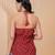 Maroon cotton printed top for women