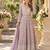 Lavender georgette readymade anarkali suit with chikankari & embroidery work