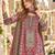 Purple crepe readymade suit with embroidery & aari work
