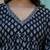 Black cotton printed top for women
