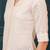 Off-white cotton printed top for women