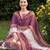 Cream printed straight kurta trousers with dupatta set