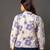 Off-white cotton printed top for women