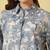 Blue cotton printed top for women