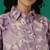 Purple cotton printed top for women