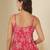 Pink cotton printed top for women