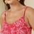 Pink cotton printed top for women