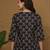 Blue cotton printed top for women