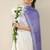 White embroidered straight kurta trousers set