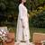 White embroidered straight kurta trousers with dupatta set