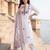 White embroidered straight kurta trousers with dupatta set