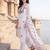 White embroidered straight kurta trousers with dupatta set