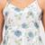 White cotton printed top for women
