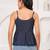Navy-blue cotton printed top for women