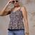 Multicolor cotton printed top for women