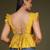 Yellow cotton printed top for women