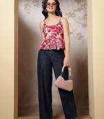 Multicolor cotton printed top for women