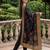 Black embroidered straight kurta trousers with dupatta set