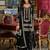 Black embroidered straight kurta palazzo with dupatta set