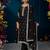Black straight embroidered kurta trousers with dupatta set