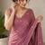 Partywear crush saree with handwork flower butti and elegant border