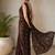 Premium crush saree with handwork flower butti and designer border