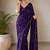 Designer crush saree with handwork floral butti and embellished border