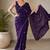 Designer crush saree with handwork floral butti and embellished border
