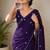 Designer crush saree with handwork floral butti and embellished border