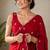 Premium partywear crush saree with flower butti handwork and beautiful border
