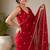 Premium partywear crush saree with flower butti handwork and beautiful border