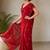 Premium partywear crush saree with flower butti handwork and beautiful border