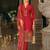 Pink embroidered straight kurta trousers with dupatta set