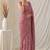 Partywear crush saree with handwork flower butti and elegant border