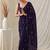 Designer crush saree with handwork floral butti and embellished border
