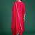 Magenta embroidered straight kurta trousers with dupatta set