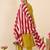 Yellow embroidered straight kurta trousers with dupatta set
