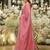 Pink embroidered straight kurta palazzo with dupatta set