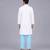 white cotton printed kurta pant set