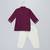 Royal purple brocade cotton silk Men Kurta Set