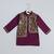 Royal purple brocade cotton silk Men Kurta Set