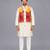 off white cotton silk multicolor printed kurta set