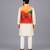 off white cotton silk multicolor printed kurta set