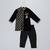 black velvet embroidered kurta set