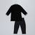 black velvet embroidered kurta set